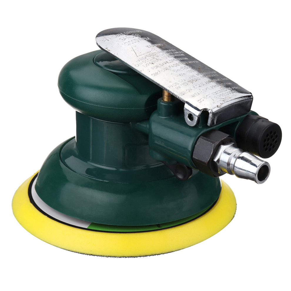 5 Inch Air Palm Orbital Polishing Sander Random Hand Sanding Pneumatic Round Low Vibration 791177553948