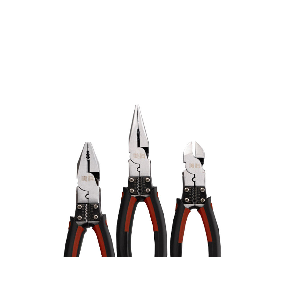 Mytec Needle-Nose Pliers Pliers Tool Multifunctional Household 8 Inch Oblique Mouth Vise Wire Stripper Plier 6900063001065