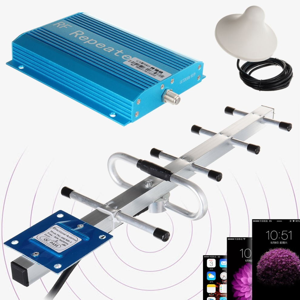 Gsm Cell Phone 900Mhz Signal Booster Repeater Amplifier Antenna 2G 3G 4G Home 631563432504
