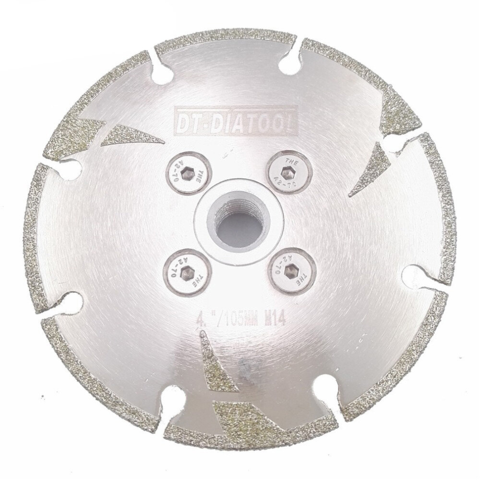 Electroplated Diamond Cutting Grinding Disc M14 Flange Diamond Blade For Granite Marble 755407547114
