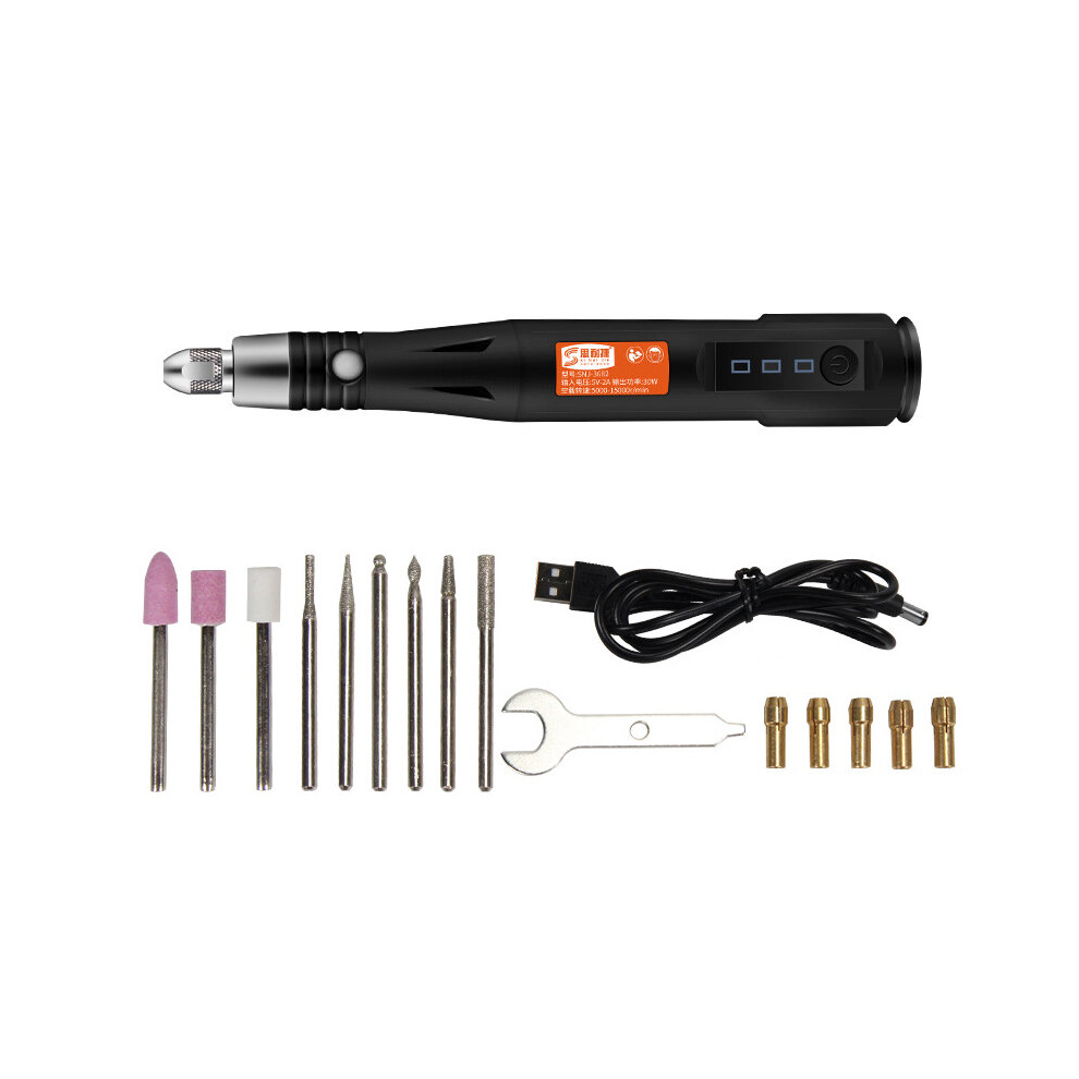 Usb Electric Grinder 3 Speeds Portable Rotary Polishing Drilling Grinding Engraving Tool Machine 783975731482