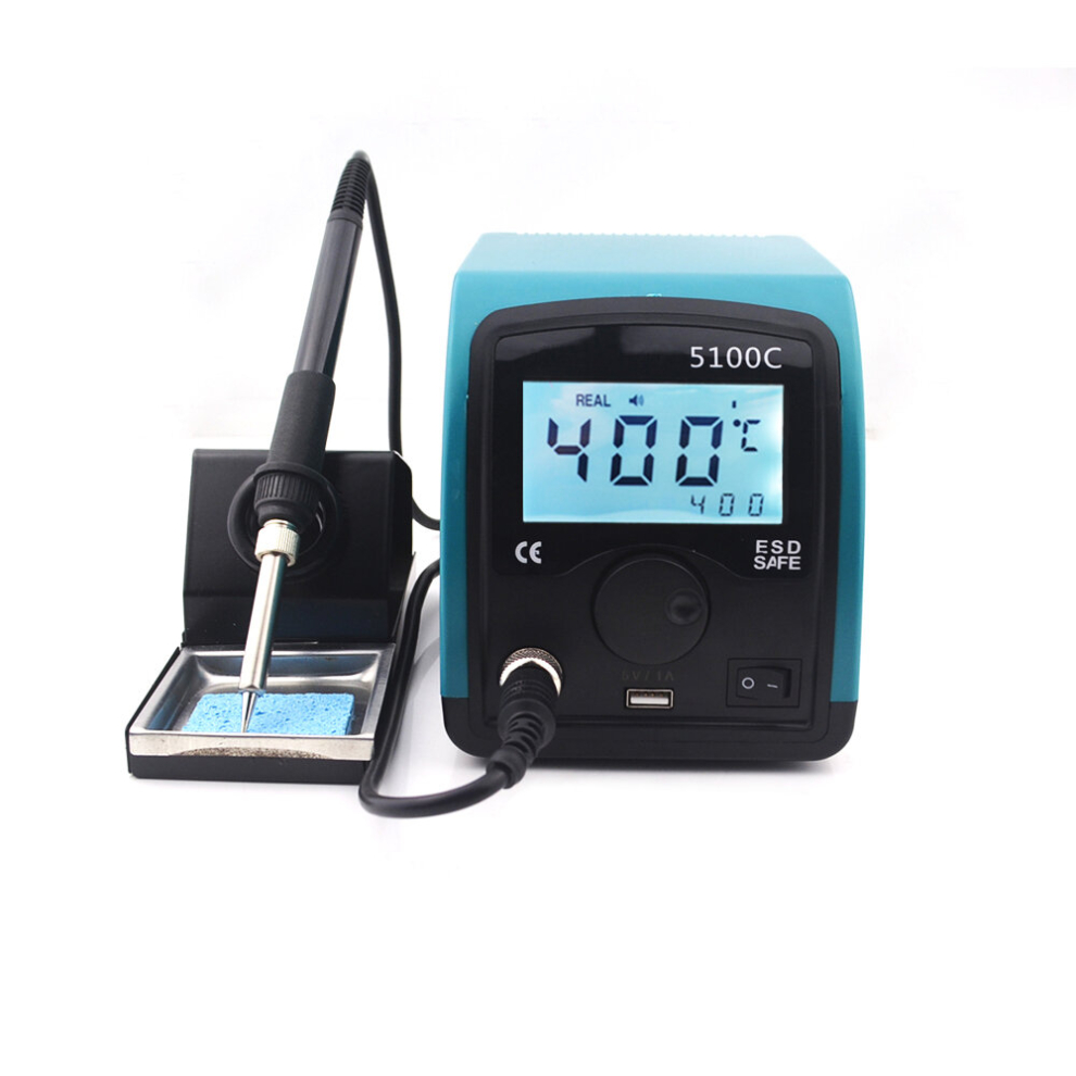 5100C 75W Lcd Smart Lead-Free Soldering Station Constant Temperature Digital Welding Soldering Iron With Usb Interface 6900075251113
