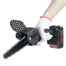 6'' Rechargeable Mini Chainsaws One-handed Electric Chain Saw Wood Cutting Tool Stepless Speed Change Switch Adapted To Makita Battery