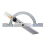 150x100mm Stainless Steel Adjustable Protractor 10-170 Degree Angle Ruler Woodworking Tool 8