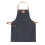 Denim Bib Apron Leather Strap Barista Baker Work Uniform Bartender BBQ Chef Cook Woodworking Apron 1