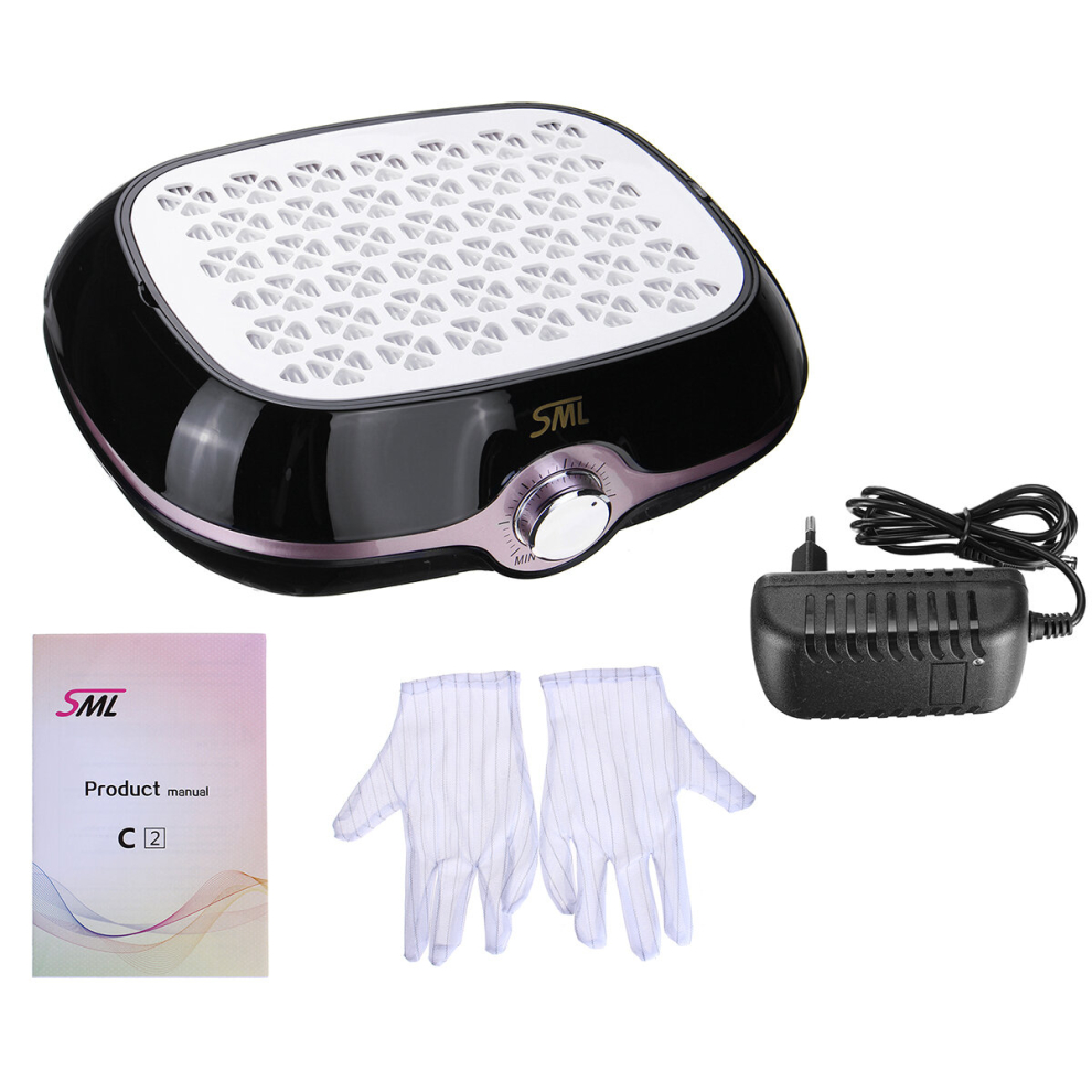 40W Nail Dust Suction Fan Adjustable Speed Art Salon Collector Manicure Machine Vacuum Cleaner 418430199070