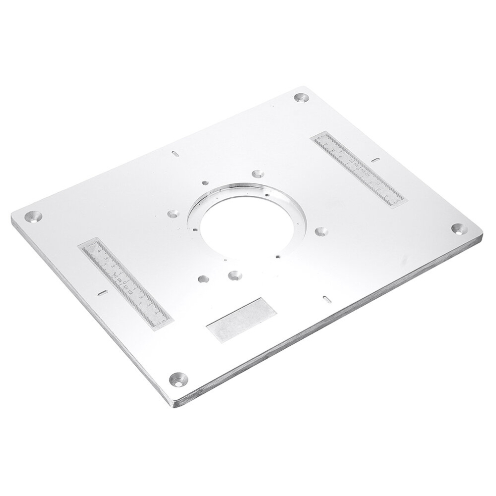 Drillpro 300X235x95mm Aluminum Router Table Insert Plate Woodworking Trimming Machine Flip Panel For Makita 3612 6277477872445
