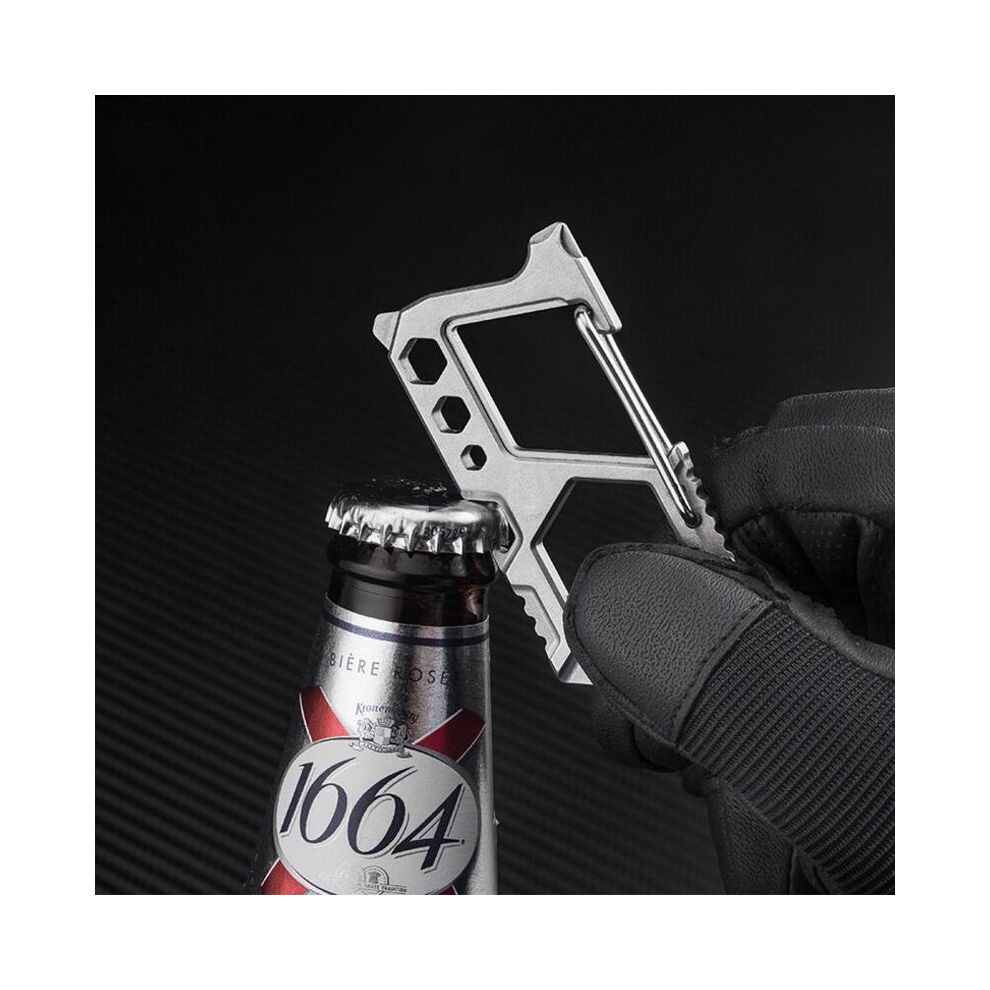 Multifunctional Quick Hanging Buckle Edc Mini Protable Bottle Opener Wrench Keychain 9479966002877