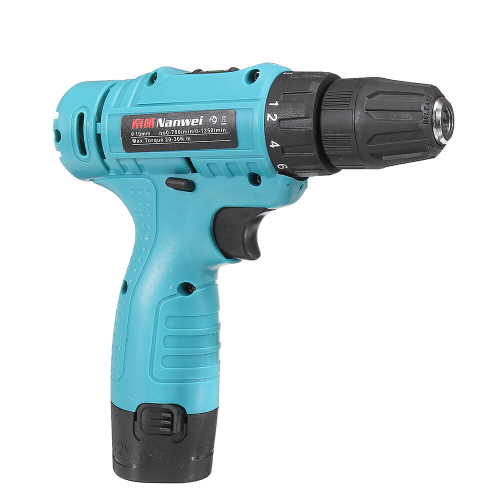 12V Cordless Drill Impact Driver 2 Lithium Rechargeable LED Worklight Hand Electric Power Tools 2