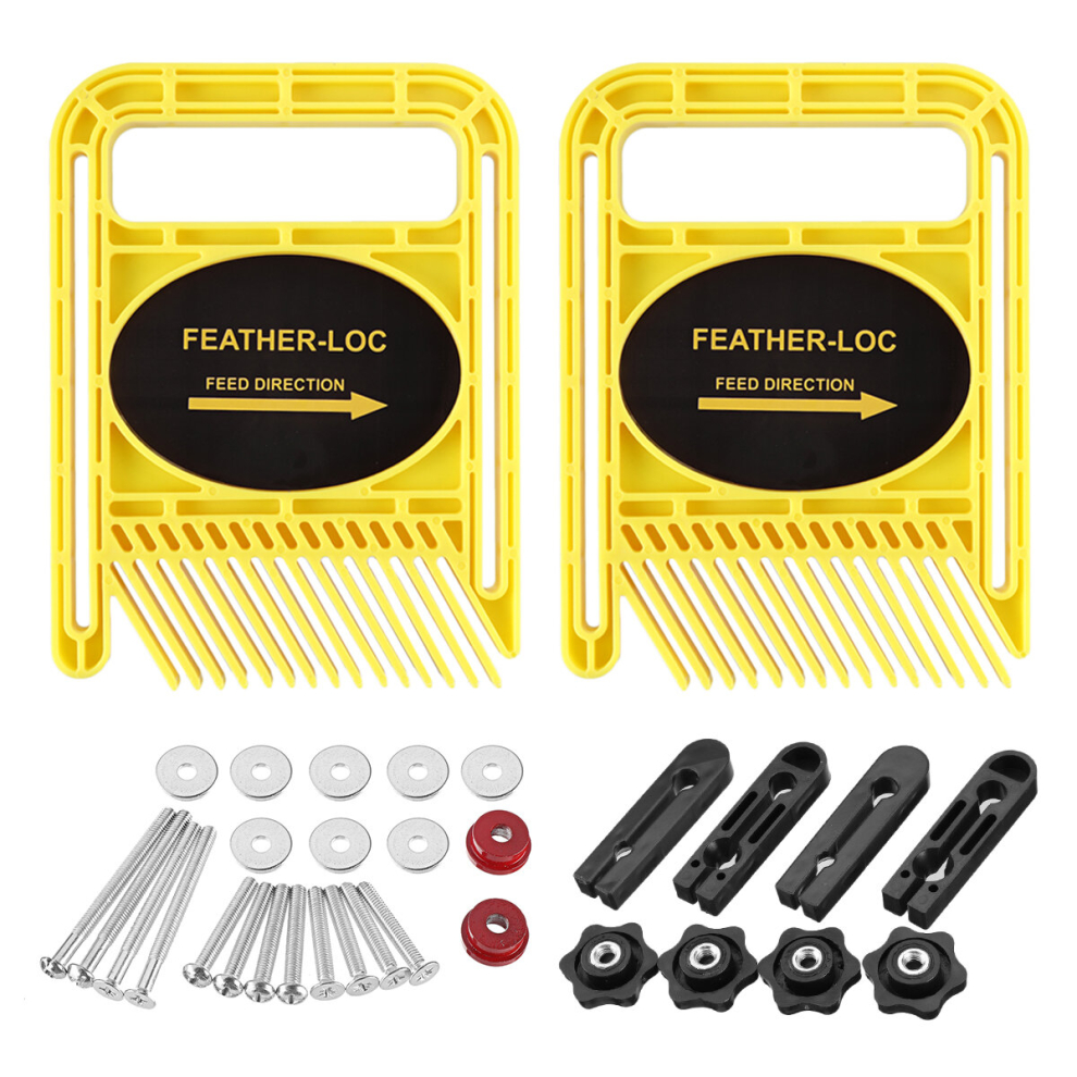 Drillpro Lengthened Double Feather Boards Adjust Featherboards Safety For Table Saw Router Table Band Saw 6900074043276