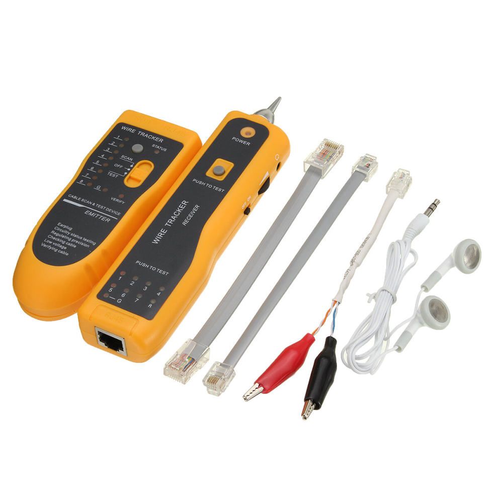 Telephone Lan Network Rj45/11 Tester Tracker Cable Wire Finder Tracer Toner Test Network Cable Teste 629822534793