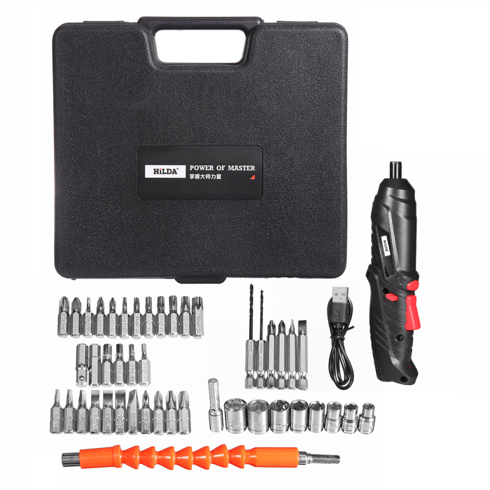47 In 1 Rechargeable Wireless Cordless Electric Screwdriver Drill Kit Power Tool Home Improvement Diy Project 6900077690996