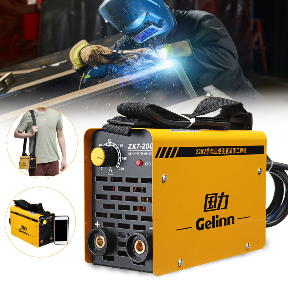 Zx7-200 220V 20-200A Igbt Welding Machine Mma Portable Welding Inverter For Iron & Steel 791177508313