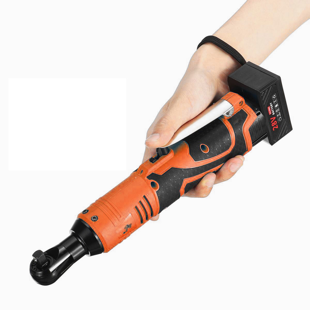 Cordless 3/8Inch Electric Ratchet Wrench Set Right Angle Wrench Power Ratchet Tool W/ 1Pcs Lithium-Ion Battery 6900054577258