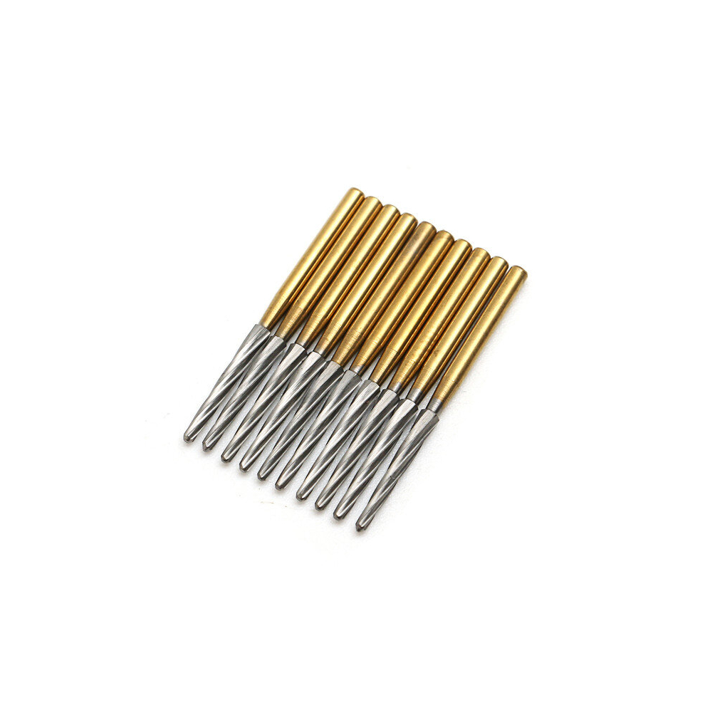 10Pcs 25Mm Dental Trimming Finishing Burs Carbide Titanium Tungsten Steel Drill Bits 791336571226