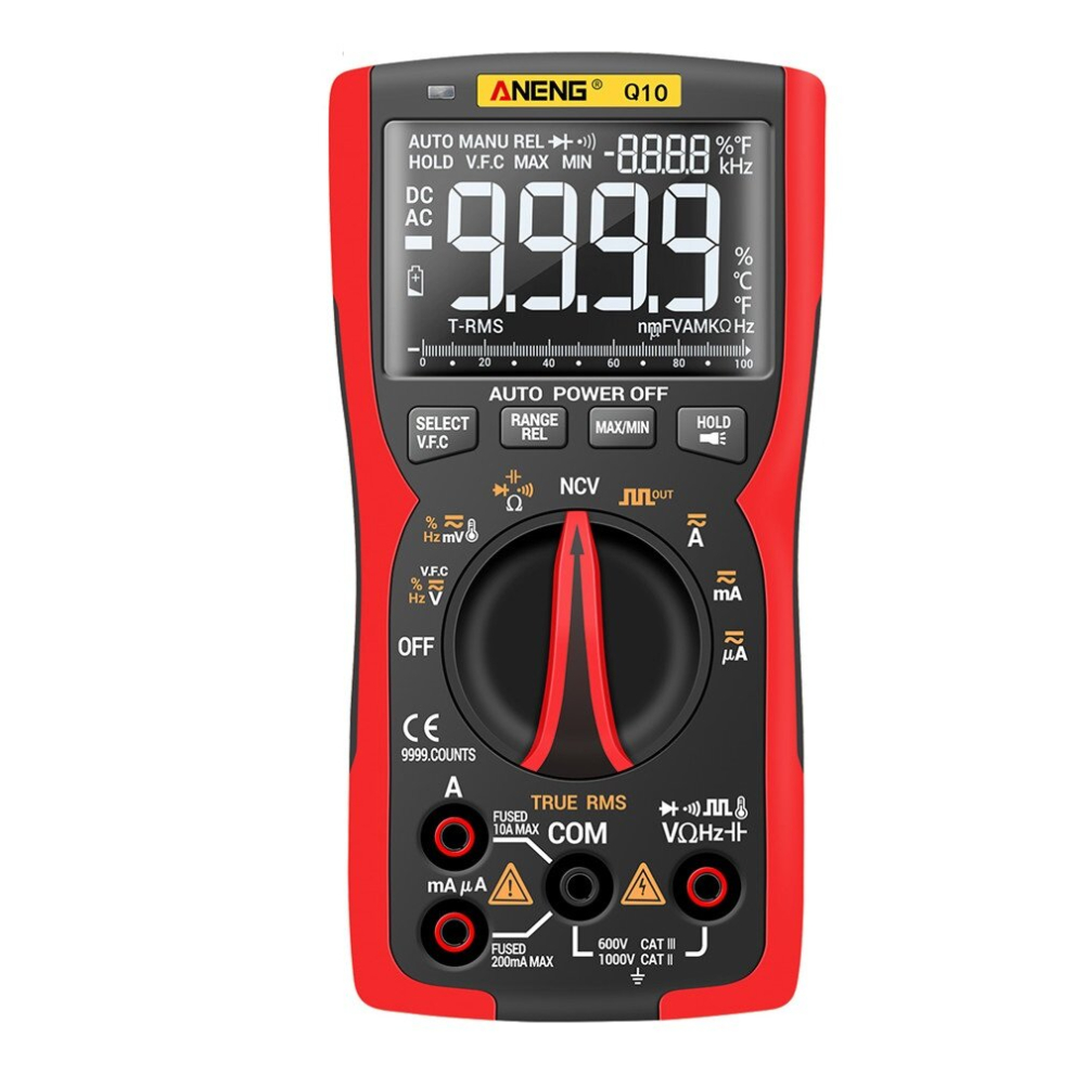 Aneng Q10 Digital Multimeter 9999 Professional Tester Multimeter True Rms Analog Diy Transistor Capacitor Ncv Testers Lcr Meter 729905311911