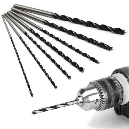7pcs 300mm Extra Long Brad Point Twist Drill Bits Set 12 Inch Wood Working Drill Bit 1