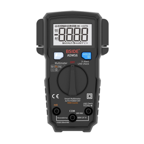BSIDE ADMS6 Digital 6000 Counts True RMS Multimeter Tester Autoranging Multimeter With V-alert Test 1