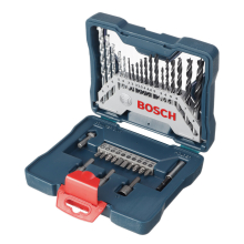 33Pcs Metal Twist Drill Bit Round Handle Masonry Drill Bit Woodworking Drill Bit Screwdriver Head Mixed Set For Power Tool