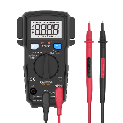 BSIDE ADMS6 Digital 6000 Counts True RMS Multimeter Tester Autoranging Multimeter With V-alert Test 2