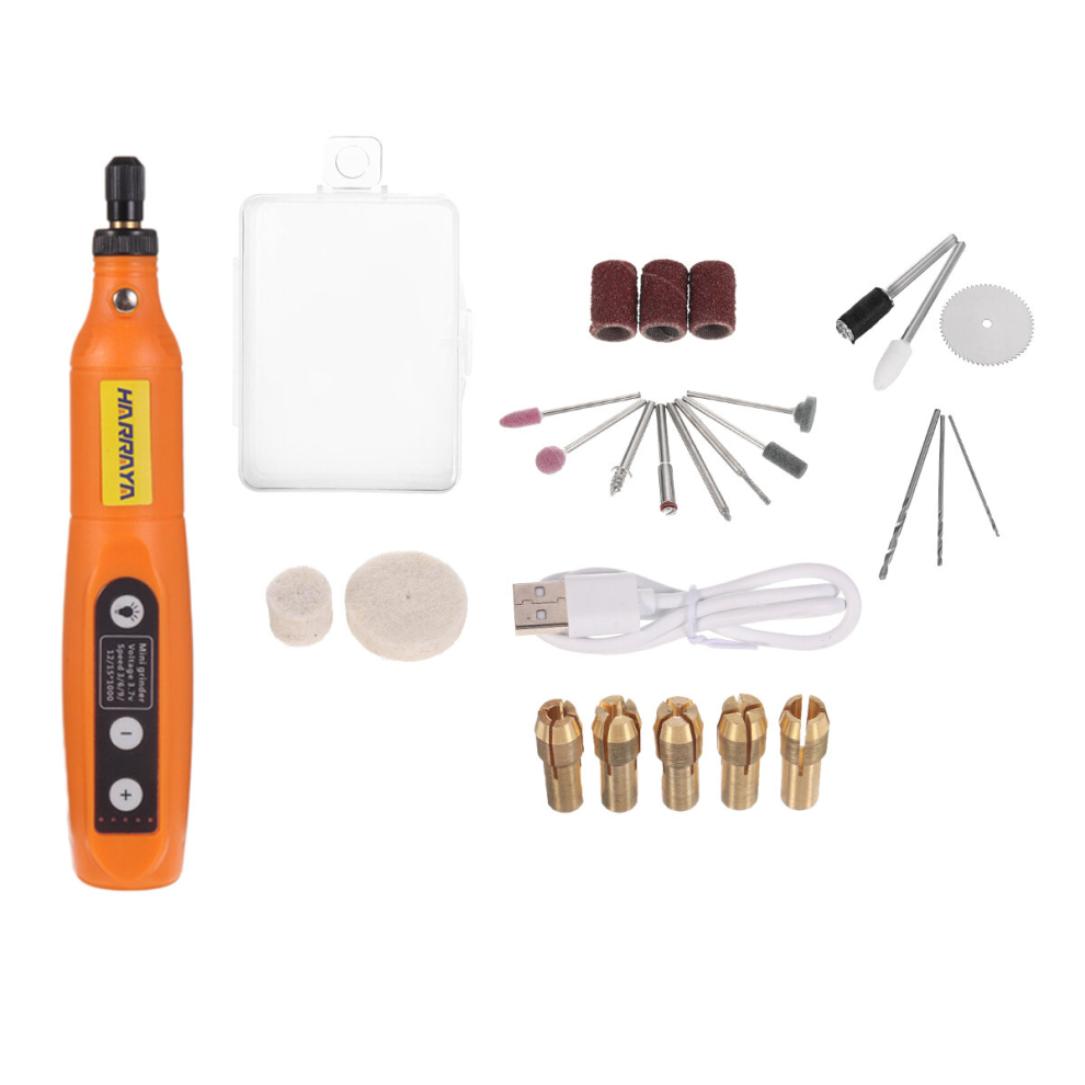 3.7V 5-Speed Mini Electric Rotary Tools Grinder Drill Pen Engraving Sander Kit 791345598580