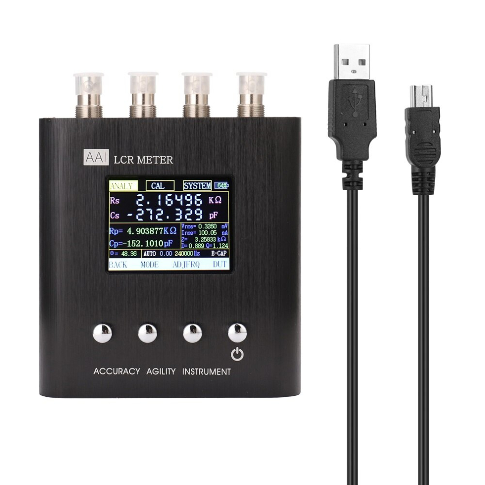 50-300Khz Handheld Impedance Tester Bridge Lcr Digital Resistance Measurement Capacitance Adjustable Inductance 6900746749703