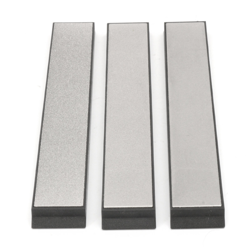 3Pcs 200/500/800 Grit Sharpener Sharpen Stone Edge Diamond Whetstone With Base 300743153323