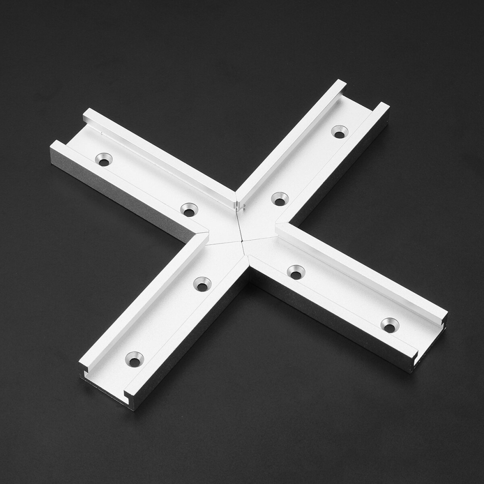 Machifit 200Mm Cross T-Track Connector Set 30 Type T-Slot Miter Track Jig Fixture Slot Connector 791177591995