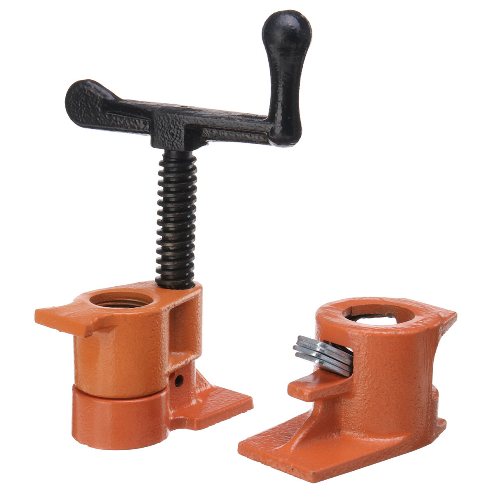 Wood Gluing Pipe Clamp 3/4 Inch Heavy Duty Woodworking Cast Iron Pipe Clamp 6900042688034