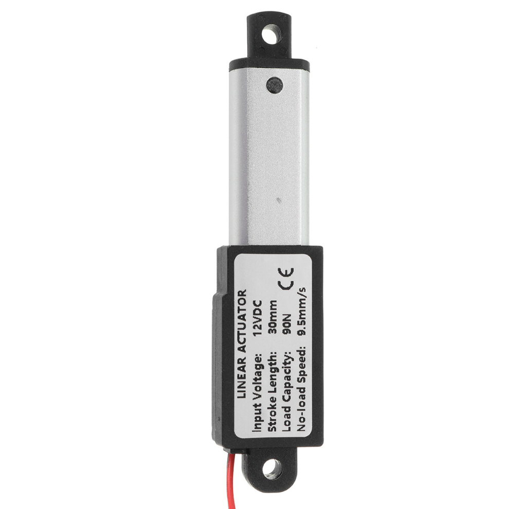 9.5-15-30Mm/S Dc 12V 30Mm Stroke Mini Electric Linear Actuator Motor Aluminum Alloy Linear Actuators Linear Motor Telescopic Rod Lifter 6900078385266