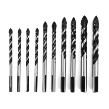 10Pcs Tungsten Carbide Drill Bit Set Twist Drill Bit for Porcelain Ceramic Tile Concrete Brick Glass Plastic Masonry and Woodworking