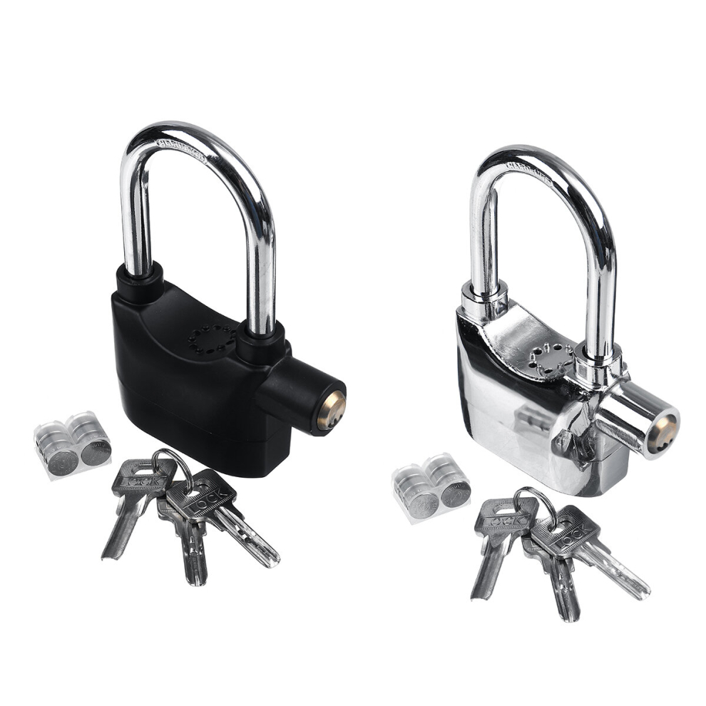 110Db Alarm Padlock High Security Sirens Lock For Motorcycle Bike Bicycle Home 700465887870