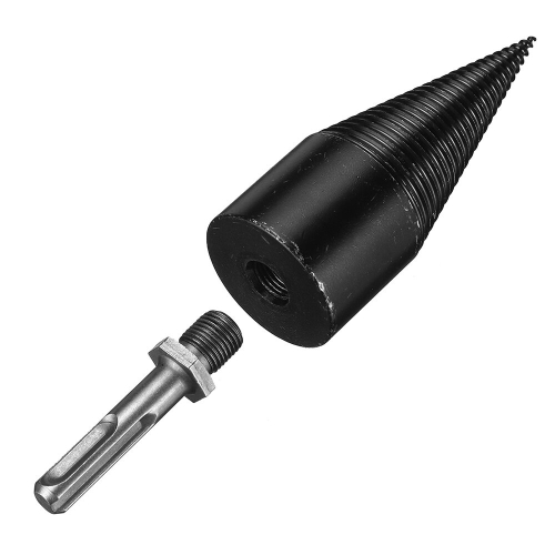 1Pc 42mm HSS Round/Square/Hexagonal Shank Firewood Drill Bit Splitter Wood Split Cone Drill Bit For Tree Cutting 1