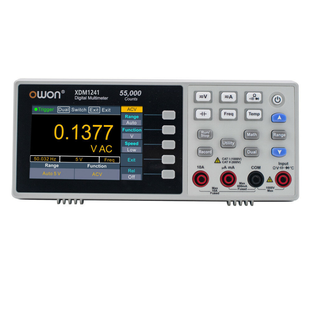 Owon Xdm1241 Usb Digital Multimeter 55000 Counts Universal Desktop Multimeters Meter With 3.5-Inch Tft Lcd Screen 755994305029