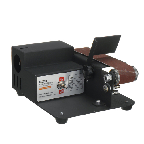 7 Speed Mini Electric Belt Sander Multi-function Mini Belt Machine Grinding Wheel Household Mini Fixed Angle Grinding Machine 2