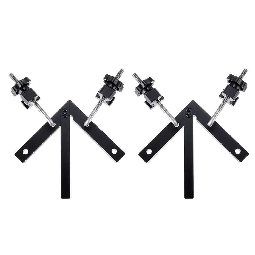 2 Set Center Scriber Instrument L-Shaped Auxiliary Fixture Splicing Board Positioning Panel Fixed Clip Carpenter Square Ruler Woodworking Tool 6906142887384