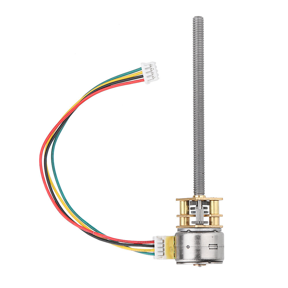 Machifit Ga12by15-M455 Dc 5V 30Rpm 15Rpm 5Rpm Stepper Motor Threaded Shaft Gear Motor With All-Metal Gearbox 3345535732413
