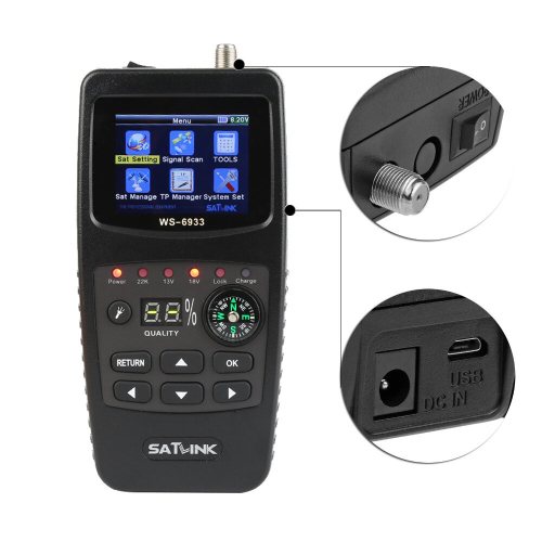 Satlink WS-6933 DVB-S2 FTA CKU Band Satlink Digital Satellite Finder Meter 2