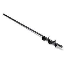 4x75cm Earth Drill Bit Irrigating Planting Auger Drill Bit Digs Hole For Bulb Plant