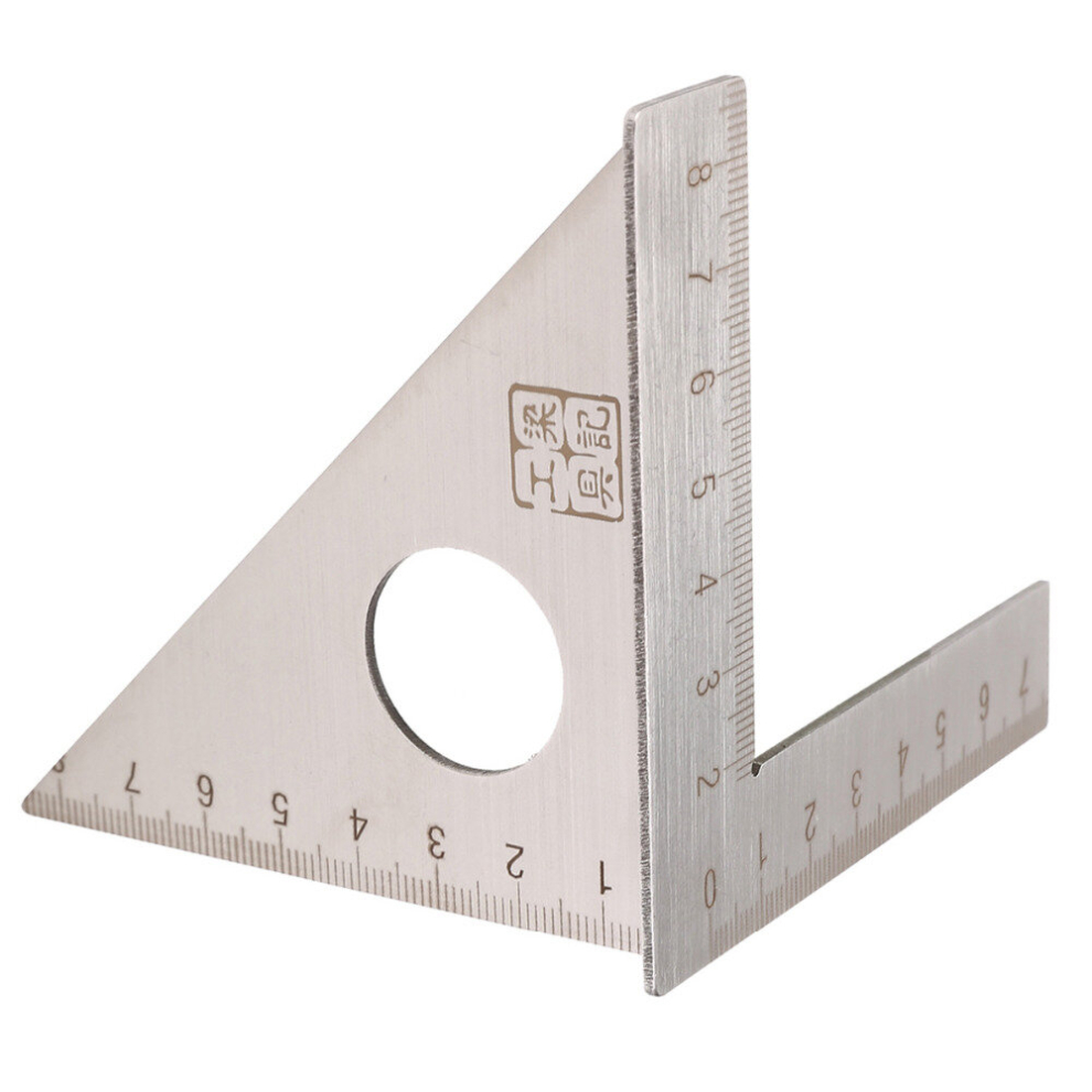 Stainless Steel Woodworking Ruler Square Layout Miter Triangle Rafter 45 Degree 90 Degree Metric Gauge Measuring Tools 8172357843462