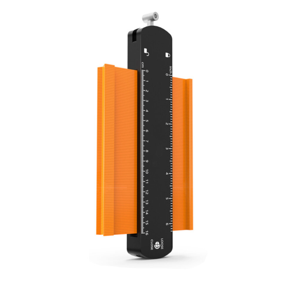 6/10 Inch Widen Contour Gauge Duplicator Profile Tool With Lock Alloy Edge Shaping Wood Measure Ruler Laminate Tiles Gauge 6900079127537