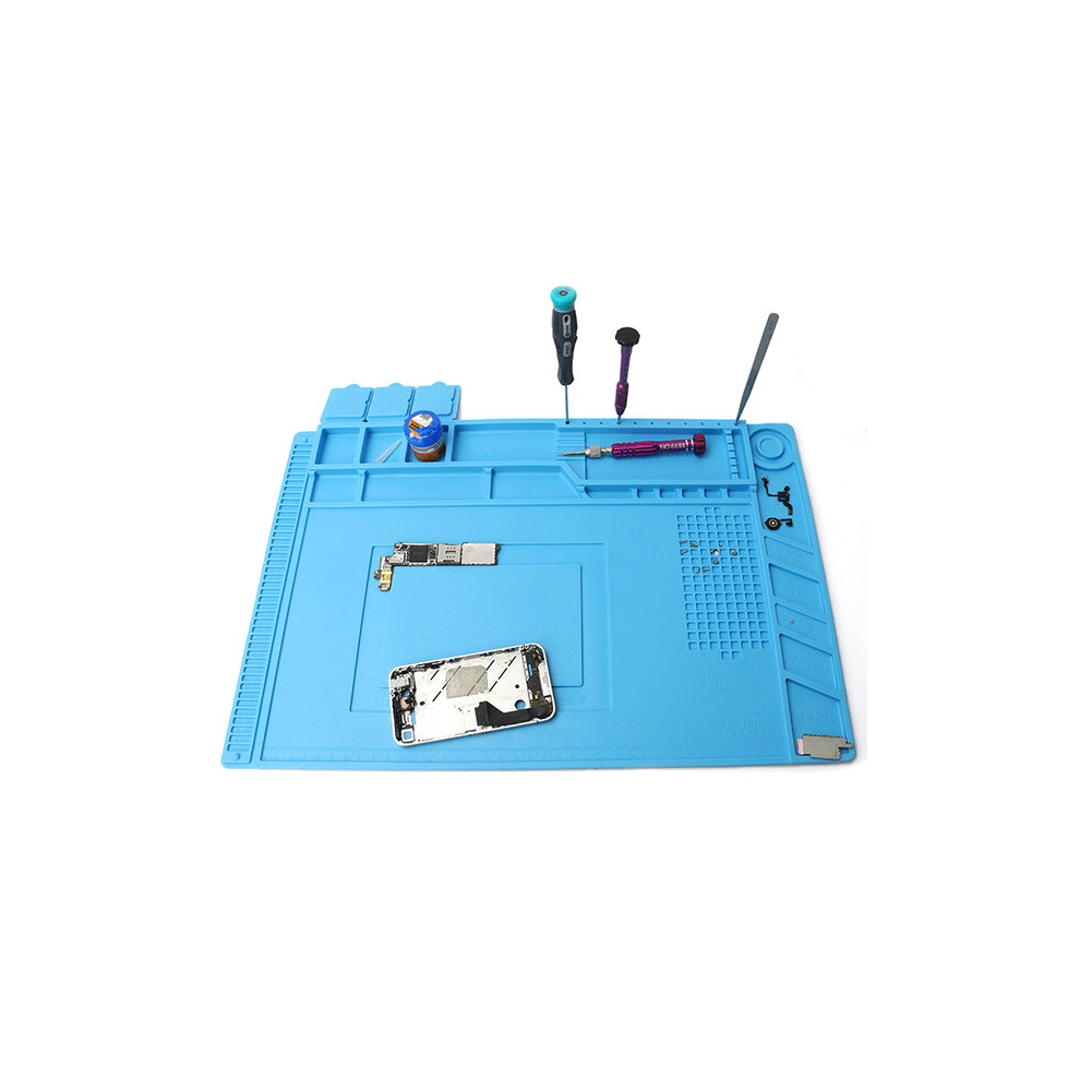 Daniu 45X30cm Magnetic Heat Insulation Silicone Pad Desk Mat Maintenance Platform With Magnetic Section 6039578701761