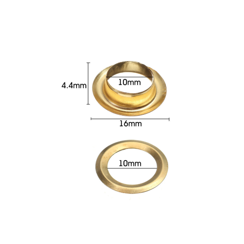 100pcs/Set 10mm Eyelet with Washer Installation Tools Leather Rivet Buckle Deco 2