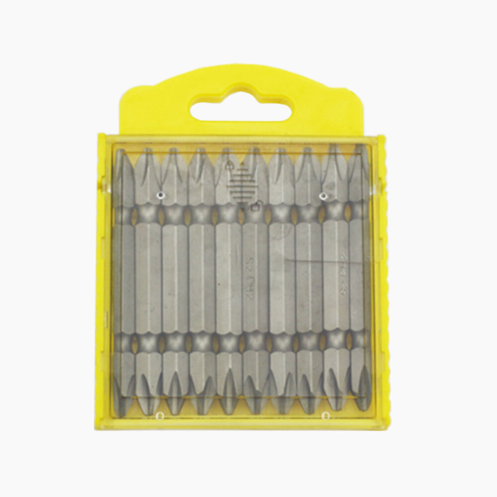 10Pcs 65/110Mm Ph2 Electric Screwdriver Bits S2 Alloy Steel Magnetic Double-Ended Cross Screwdriver Bits For Electric Hand Screwdriver 6900080292576