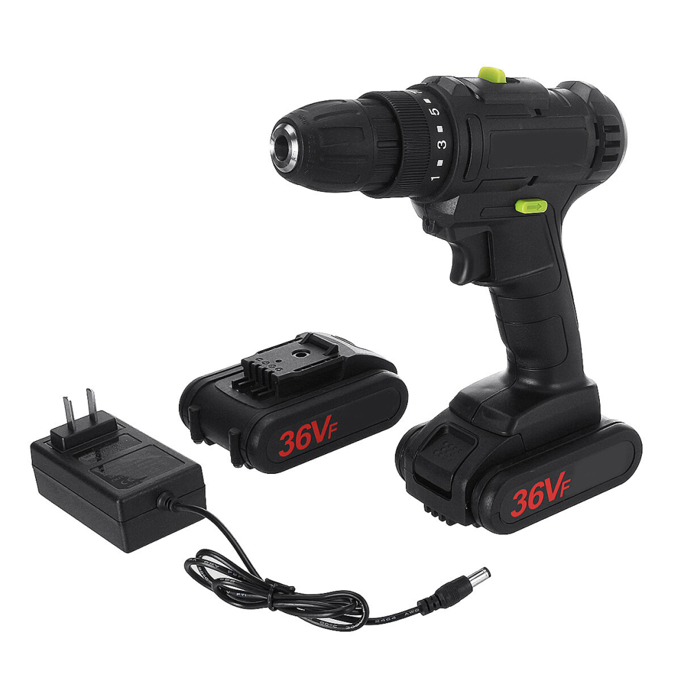21V 1500Mah Led Light Electric Drill Driver Cordless Rechargeable Hand Drills 2 Speed Home Diy 324904478414