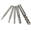 5pcs 2 3 4 6 8mm 3 Flutes Tungsten Carbide End Mill Cutter Bits 1