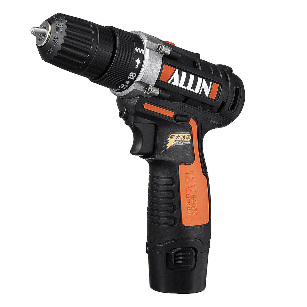 12V 1.5 Ah Lithium Battery Power Drill Cordless Electric Hand Drill Bits Set Rechargeable 2 Speed Electric Drill Driver 6900057407286