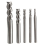 5pcs 2 3 4 6 8mm 3 Flutes Tungsten Carbide End Mill Cutter Bits 2