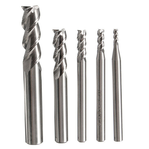5pcs 2 3 4 6 8mm 3 Flutes Tungsten Carbide End Mill Cutter Bits 1