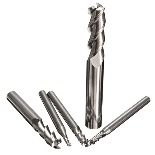 5pcs 2 3 4 6 8mm 3 Flutes Tungsten Carbide End Mill Cutter Bits 2